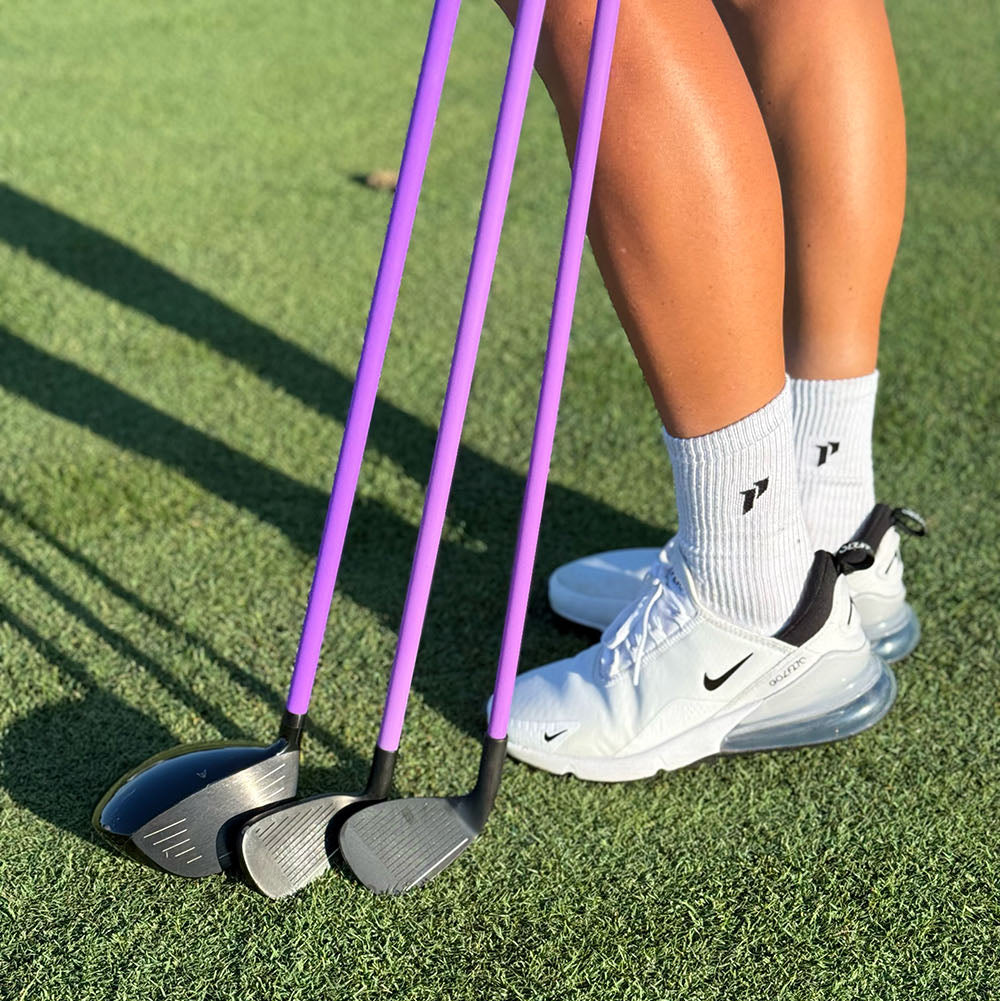 The Betsy Kelly White Lag Shot Swing System (Clubs + Video Training) Lag Shot Swing System (Clubs + Video Training)