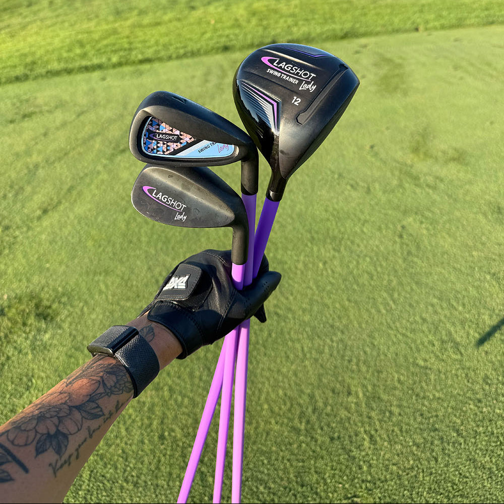 The Betsy Kelly White Lag Shot Swing System (Clubs + Video Training) Lag Shot Swing System (Clubs + Video Training)